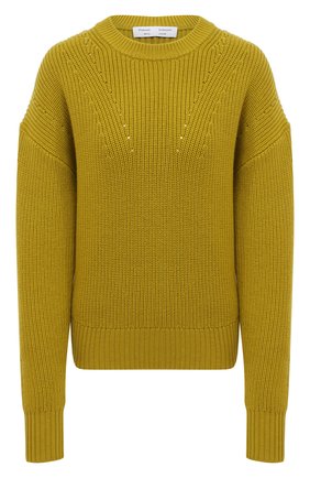 Женский шерстяной свитер PROENZA SCHOULER WHITE LABEL зеленого цвета по цене 38300 руб., арт. WL2117570-KW120 | Фото 1 Женский шерстяной свитер PROENZA SCHOULER WHITE LABEL зеленого цвета, арт. WL2117570-KW120 | Фото 1