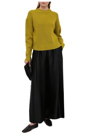 Женский шерстяной свитер PROENZA SCHOULER WHITE LABEL зеленого цвета по цене 38300 руб., арт. WL2117570-KW120 | Фото 2 Женский шерстяной свитер PROENZA SCHOULER WHITE LABEL зеленого цвета, арт. WL2117570-KW120 | Фото 2