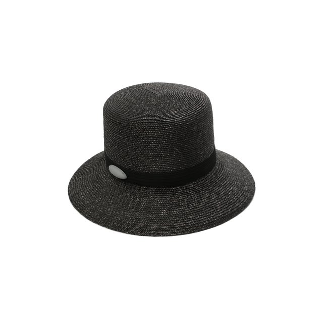 Соломенная шляпа Giorgio Armani черного цвета