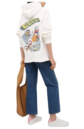 Женский хлопковое худи disney x gucci GUCCI белого цвета по цене 113200 руб., арт. 652682/XJDCW | Фото 2 Женский хлопковое худи disney x gucci GUCCI белого цвета, арт. 652682/XJDCW | Фото 2