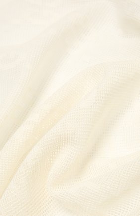 Женский шарф из шерсти и шелка GUCCI молочного цвета, арт. 640680/3GG01 | Фото 2 (Принт: Без принта; Материал: Текстиль, Шерсть, Шелк; Региональные ограничения белый список (Axapta Mercury): RU)