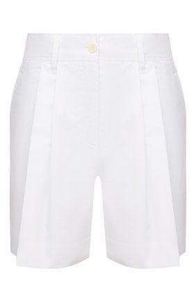 Женские хлопковые шорты LANVIN белого цвета по цене 52100 руб., арт. RW-TR515U-4408-P21 | Фото 1 Женские хлопковые шорты LANVIN белого цвета, арт. RW-TR515U-4408-P21 | Фото 1