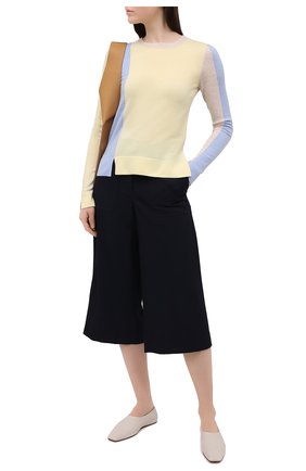 Женский шерстяной пуловер JW ANDERSON желтого цвета по цене 35950 руб., арт. KW0341 YN0008 | Фото 2 Женский шерстяной пуловер JW ANDERSON желтого цвета, арт. KW0341 YN0008 | Фото 2