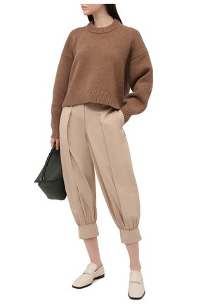 Женские хлопковые брюки JW ANDERSON светло-коричневого цвета по цене 49950 руб., арт. TR0114 PG0217 | Фото 2 Женские хлопковые брюки JW ANDERSON светло-коричневого цвета, арт. TR0114 PG0217 | Фото 2