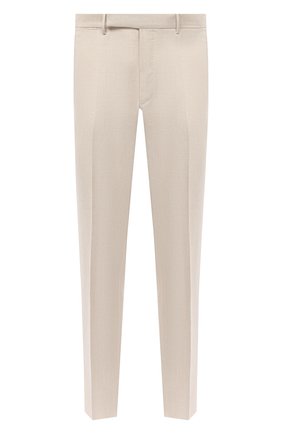 Мужские брюки из шерсти и льна ERMENEGILDO ZEGNA светло-бежевого цвета по цене 41350 руб., арт. 915F01/75TB12 | Фото 1 Мужские брюки из шерсти и льна ERMENEGILDO ZEGNA светло-бежевого цвета, арт. 915F01/75TB12 | Фото 1