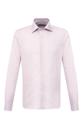 Мужская сорочка из хлопка и льна CANALI розового цвета по цене 23900 руб., арт. NX18/GR02289 | Фото 1 Мужская сорочка из хлопка и льна CANALI розового цвета, арт. NX18/GR02289 | Фото 1