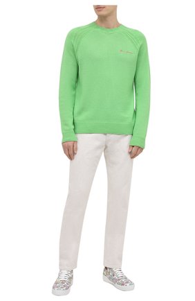 Мужские кожаные кеды VERSACE разноцветного цвета по цене 52750 руб., арт. DSU7843/D55VG | Фото 2 Мужские кожаные кеды VERSACE разноцветного цвета, арт. DSU7843/D55VG | Фото 2