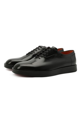 Мужские кожаные оксфорды SANTONI черного цвета по цене 49950 руб., арт. MGMB17484NEAEPWEN01 | Фото 1 Мужские кожаные оксфорды SANTONI черного цвета, арт. MGMB17484NEAEPWEN01 | Фото 1
