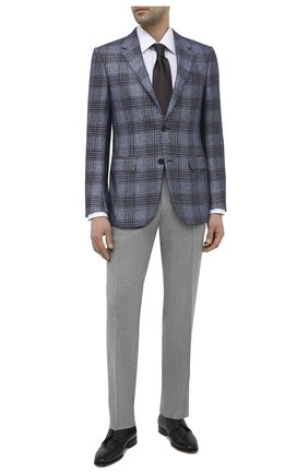 Мужские кожаные дерби SANTONI черного цвета по цене 54900 руб., арт. MCLE17468LA1ESLQN51 | Фото 2 Мужские кожаные дерби SANTONI черного цвета, арт. MCLE17468LA1ESLQN51 | Фото 2