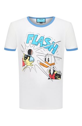 Мужская футболка изо льна и хлопка disney x gucci GUCCI белого цвета по цене 44700 руб., арт. 645302/XJC8W | Фото 1 Мужская футболка изо льна и хлопка disney x gucci GUCCI белого цвета, арт. 645302/XJC8W | Фото 1