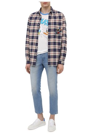 Мужская футболка изо льна и хлопка disney x gucci GUCCI белого цвета по цене 44700 руб., арт. 645302/XJC8W | Фото 2 Мужская футболка изо льна и хлопка disney x gucci GUCCI белого цвета, арт. 645302/XJC8W | Фото 2