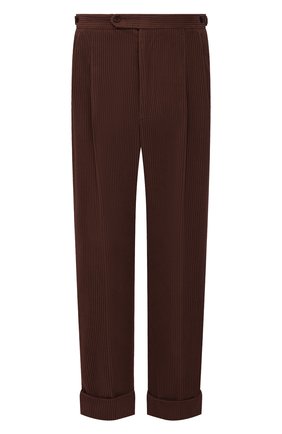 Мужские хлопковые брюки GUCCI коричневого цвета по цене 87200 руб., арт. 643877/Z8AM8 | Фото 1 Мужские хлопковые брюки GUCCI коричневого цвета, арт. 643877/Z8AM8 | Фото 1