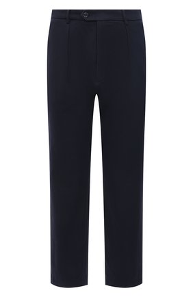 Мужские хлопковые брюки GUCCI темно-синего цвета, арт. 639398/ZAF7Y | Фото 1 (Стили: Кэжуэл; Материал внешний: Хлопок; Случай: Повседневный; Длина (брюки, джинсы): Стандартные; Региональные ограничения белый список (Axapta Mercury): RU)