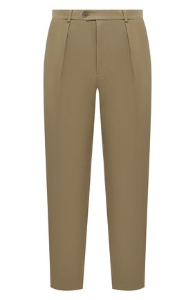Мужские хлопковые брюки GUCCI бежевого цвета, арт. 639398/ZAF7Y | Фото 1 (Случай: Повседневный; Материал внешний: Хлопок; Стили: Кэжуэл; Длина (брюки, джинсы): Стандартные; Региональные ограничения белый список (Axapta Mercury): RU)