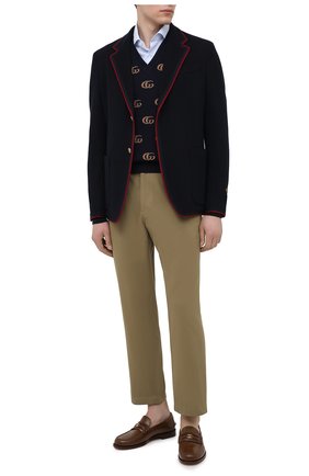 Мужские хлопковые брюки GUCCI бежевого цвета по цене 83800 руб., арт. 639398/ZAF7Y | Фото 2 Мужские хлопковые брюки GUCCI бежевого цвета, арт. 639398/ZAF7Y | Фото 2 (Случай: Повседневный; Материал внешний: Хлопок; Стили: Кэжуэл; Длина (брюки, джинсы): Стандартные; Региональные ограничения белый список (Axapta Mercury): RU)