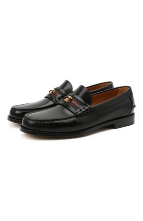 Мужские кожаные лоферы GUCCI черного цвета по цене 69950 руб., арт. 644724/17X10 | Фото 1 Мужские кожаные лоферы GUCCI черного цвета, арт. 644724/17X10 | Фото 1