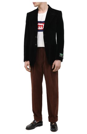 Мужские кожаные лоферы GUCCI черного цвета по цене 69950 руб., арт. 644724/17X10 | Фото 2 Мужские кожаные лоферы GUCCI черного цвета, арт. 644724/17X10 | Фото 2