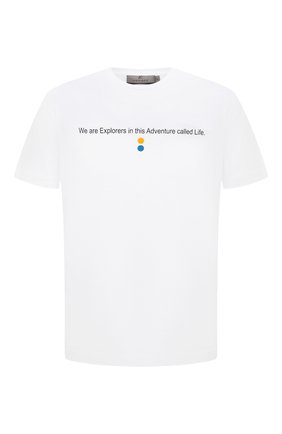 Мужская хлопковая футболка CANALI белого цвета по цене 15100 руб., арт. T0003/MY01207 | Фото 1 Мужская хлопковая футболка CANALI белого цвета, арт. T0003/MY01207 | Фото 1