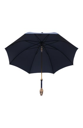 Мужской зонт-трость PASOTTI OMBRELLI темно-синего цвета, арт. 479/RAS0 0XF0RD/8/K68 | Фото 3 (Материал: Текстиль, Синтетический материал, Металл)