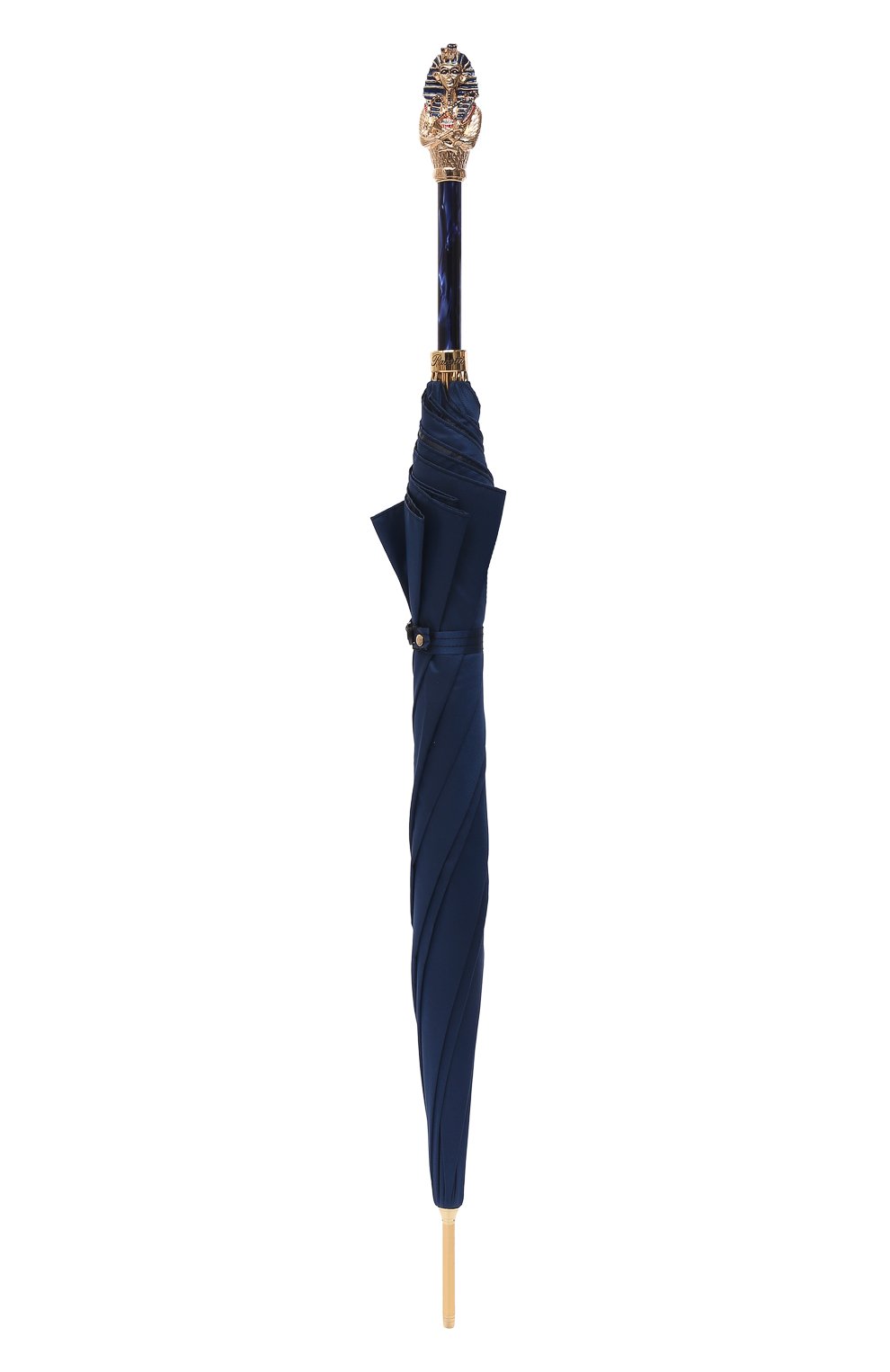 Мужской зонт-трость PASOTTI OMBRELLI темно-синего цвета, арт. 479/RAS0 0XF0RD/8/K68 | Фото 4 (Материал: Текстиль, Синтетический материал, Металл)
