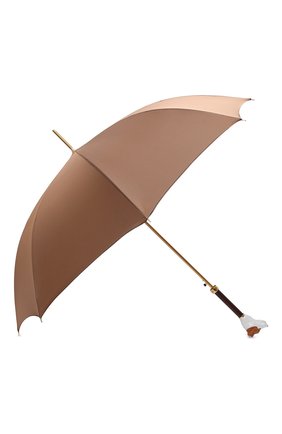 Мужской зонт-трость PASOTTI OMBRELLI коричневого цвета, арт. 479/RAS0 0XF0RD/2/K81 | Фото 2 (Материал: Металл, Текстиль, Синтетический материал)