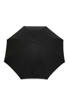 Мужской зонт-трость PASOTTI OMBRELLI черного цвета, арт. 478/RAS0 6768/1/W68 | Фото 1 (Материал: Металл, Синтетический материал, Текстиль)