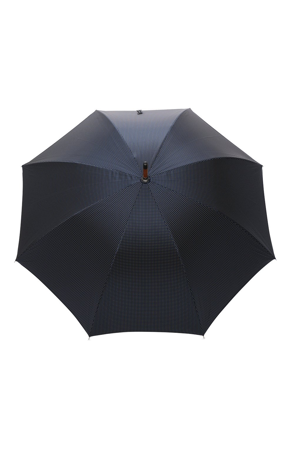 Мужской зонт-трость PASOTTI OMBRELLI темно-синего цвета, арт. 142/PUNT0/4 | Фото 1 (Материал: Текстиль, Синтетический материал, Металл)