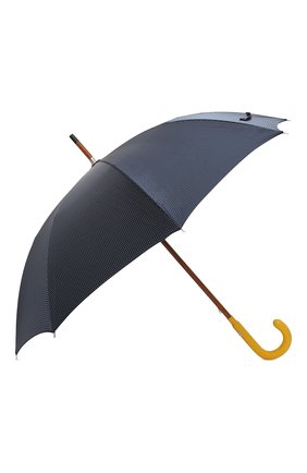 Мужской зонт-трость PASOTTI OMBRELLI темно-синего цвета, арт. 142/PUNT0/4 | Фото 2 (Материал: Синтетический материал, Металл, Текстиль)