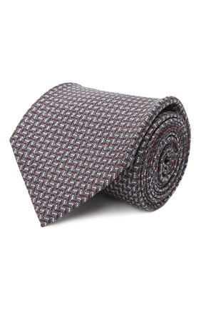 Мужской шелковый галстук BRIONI разноцветного цвета, арт. 062T00/P0452 | Фото 1 (Принт: С принтом; Материал: Текстиль, Шелк; Региональные ограничения белый список (Axapta Mercury): RU)