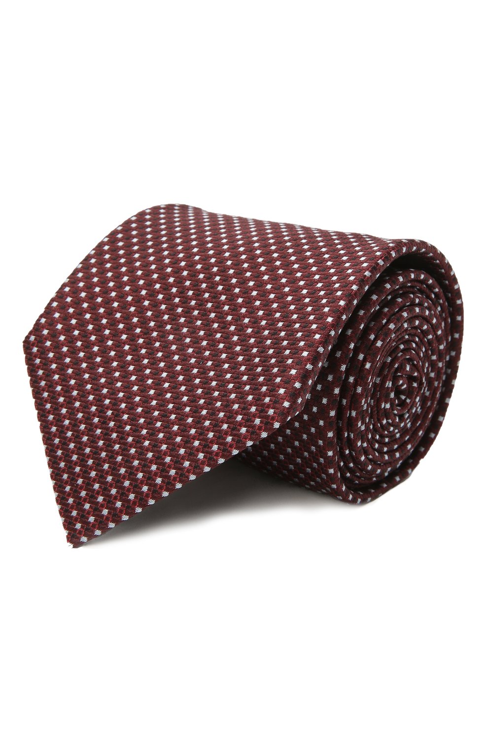 Мужской шелковый галстук BRIONI бордового цвета, арт. 062I00/P0446 | Фото 1 (Принт: С принтом; Материал: Текстиль, Шелк; Региональные ограничения белый список (Axapta Mercury): RU)