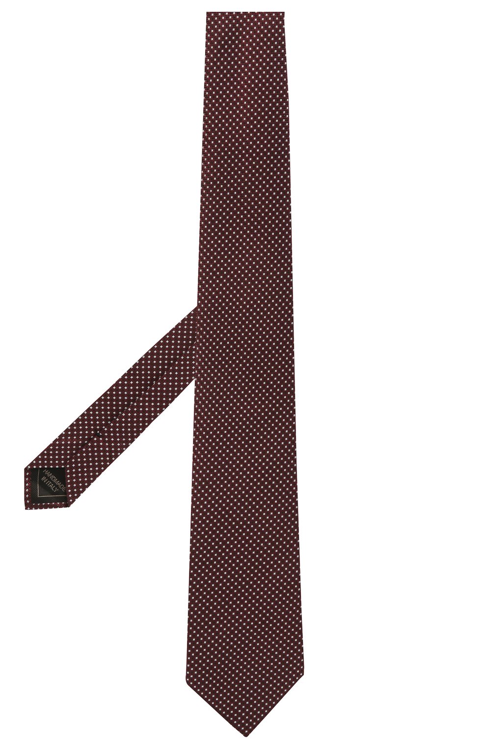 Мужской шелковый галстук BRIONI бордового цвета, арт. 062I00/P0446 | Фото 2 (Принт: С принтом; Материал: Текстиль, Шелк; Региональные ограничения белый список (Axapta Mercury): RU)