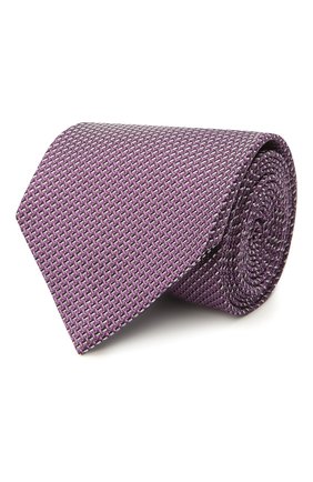 Мужской шелковый галстук BRIONI фиолетового цвета, арт. 062I00/P041L | Фото 1 (Материал: Текстиль, Шелк; Принт: С принтом; Региональные ограничения белый список (Axapta Mercury): RU)