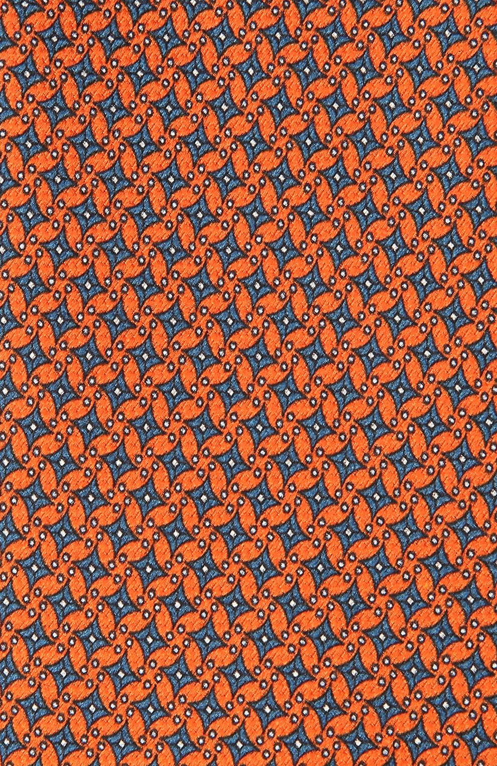 Мужской шелковый галстук BRIONI оранжевого цвета, арт. 062H00/P042C | Фото 3 (Принт: С принтом; Материал: Текстиль, Шелк; Региональные ограничения белый список (Axapta Mercury): RU)