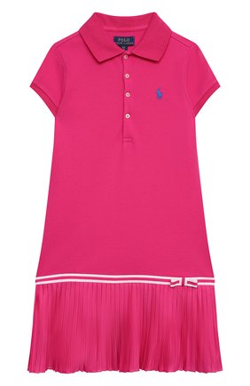 Детское хлопковое платье POLO RALPH LAUREN фуксия цвета по цене 7985 руб., арт. 313783903 | Фото 1 Детское хлопковое платье POLO RALPH LAUREN фуксия цвета, арт. 313783903 | Фото 1