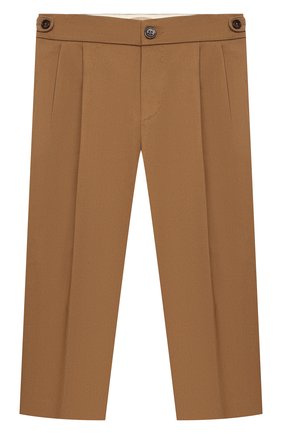 Детские хлопковые брюки GUCCI бежевого цвета по цене 48550 руб., арт. 644611/XWA0M | Фото 1 Детские хлопковые брюки GUCCI бежевого цвета, арт. 644611/XWA0M | Фото 1 (Материал внешний: Хлопок; Стили: Классический; Региональные ограничения белый список (Axapta Mercury): RU; Ростовка одежда: 10 - 11 лет | 140 - 146см, 12 лет | 152 см, 4 года | 104 см, 5 лет | 110 см, 6 лет | 116 см, 8 лет | 128 см)
