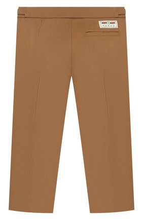 Детские хлопковые брюки GUCCI бежевого цвета по цене 48550 руб., арт. 644611/XWA0M | Фото 2 Детские хлопковые брюки GUCCI бежевого цвета, арт. 644611/XWA0M | Фото 2 (Материал внешний: Хлопок; Стили: Классический; Региональные ограничения белый список (Axapta Mercury): RU; Ростовка одежда: 10 - 11 лет | 140 - 146см, 12 лет | 152 см, 4 года | 104 см, 5 лет | 110 см, 6 лет | 116 см, 8 лет | 128 см)