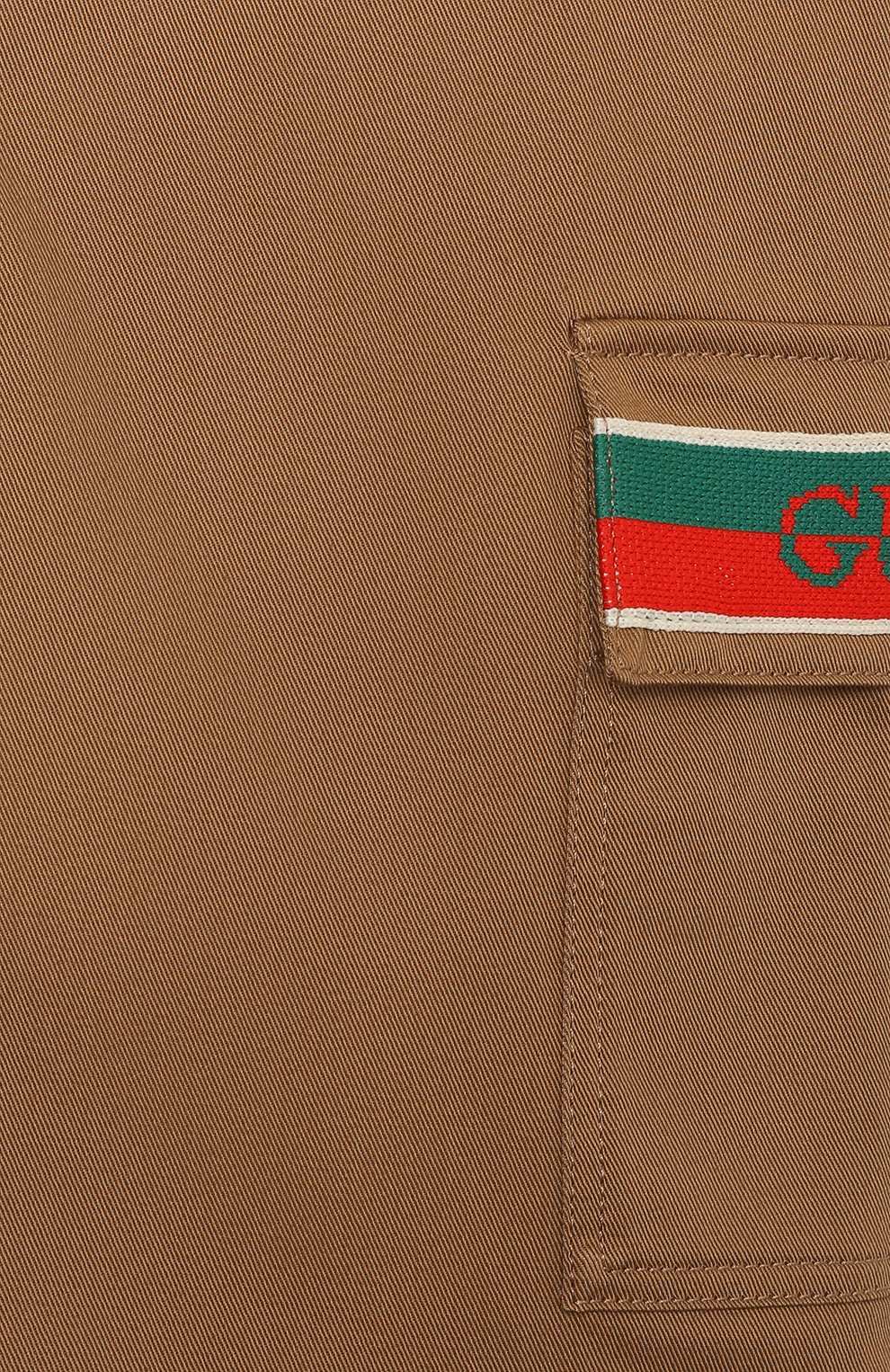 Детские хлопковые шорты GUCCI бежевого цвета по цене 23100 руб., арт. 644638/XWAML | Фото 3 Детские хлопковые шорты GUCCI бежевого цвета, арт. 644638/XWAML | Фото 3