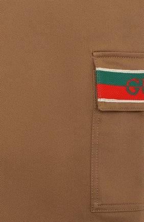Детские хлопковые шорты GUCCI бежевого цвета по цене 23100 руб., арт. 644638/XWAML | Фото 3 Детские хлопковые шорты GUCCI бежевого цвета, арт. 644638/XWAML | Фото 3
