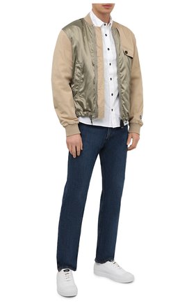 Мужская хлопковая рубашка STONE ISLAND белого цвета по цене 18800 руб., арт. 741512510 | Фото 2 Мужская хлопковая рубашка STONE ISLAND белого цвета, арт. 741512510 | Фото 2