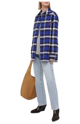 Женская хлопковый лонгслив ACNE STUDIOS светло-серого цвета по цене 14750 руб., арт. CL0087/W | Фото 2 Женская хлопковый лонгслив ACNE STUDIOS светло-серого цвета, арт. CL0087/W | Фото 2