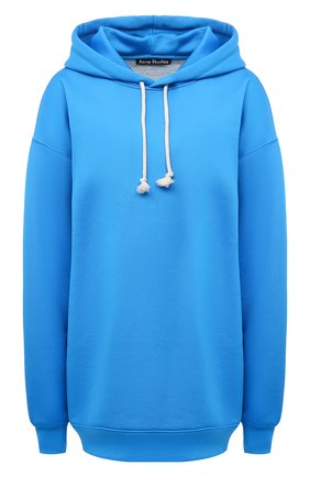 Женский хлопковое худи ACNE STUDIOS голубого цвета по цене 31450 руб., арт. CI0065/W | Фото 1 Женский хлопковое худи ACNE STUDIOS голубого цвета, арт. CI0065/W | Фото 1