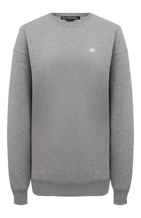 Женский хлопковый свитшот ACNE STUDIOS светло-серого цвета по цене 22150 руб., арт. CI0010/W | Фото 1 Женский хлопковый свитшот ACNE STUDIOS светло-серого цвета, арт. CI0010/W | Фото 1