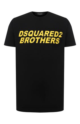 Мужская хлопковая футболка DSQUARED2 черного цвета по цене 20650 руб., арт. S74GD0825/S22427 | Фото 1 Мужская хлопковая футболка DSQUARED2 черного цвета, арт. S74GD0825/S22427 | Фото 1