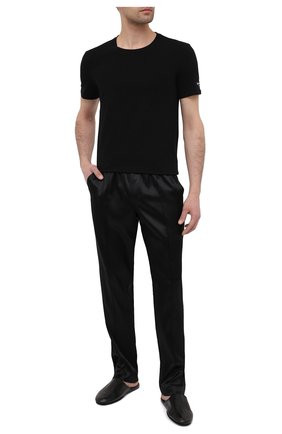 Мужская хлопковая футболка BALMAIN черного цвета по цене 16050 руб., арт. BRM205180 | Фото 2 Мужская хлопковая футболка BALMAIN черного цвета, арт. BRM205180 | Фото 2