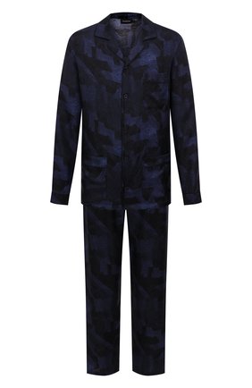 Мужская шелковая пижама ERMENEGILDO ZEGNA синего цвета по цене 103500 руб., арт. N6H001120 | Фото 1 Мужская шелковая пижама ERMENEGILDO ZEGNA синего цвета, арт. N6H001120 | Фото 1