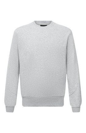 Мужской свитшот ERMENEGILDO ZEGNA светло-серого цвета по цене 20950 руб., арт. N6ML01080 | Фото 1 Мужской свитшот ERMENEGILDO ZEGNA светло-серого цвета, арт. N6ML01080 | Фото 1
