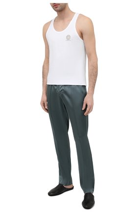 Мужские домашние шелковые брюки TOM FORD зеленого цвета, арт. T4H121010 | Фото 2 (Материал внешний: Шелк; Длина (брюки, джинсы): Стандартные; Мужское Кросс-КТ: Брюки-белье; Кросс-КТ: домашняя одежда; Региональные ограничения белый список (Axapta Mercury): RU)