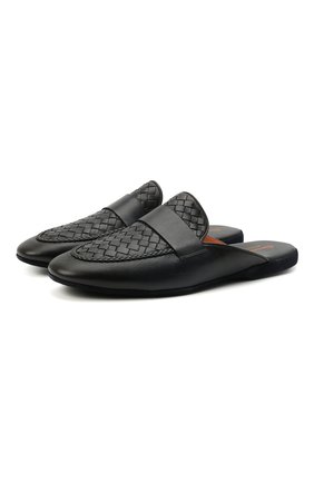Мужского домашние кожаные туфли SANTONI темно-синего цвета по цене 47750 руб., арт. PMXXA2032XXX1CLBU42 | Фото 1 Мужского домашние кожаные туфли SANTONI темно-синего цвета, арт. PMXXA2032XXX1CLBU42 | Фото 1