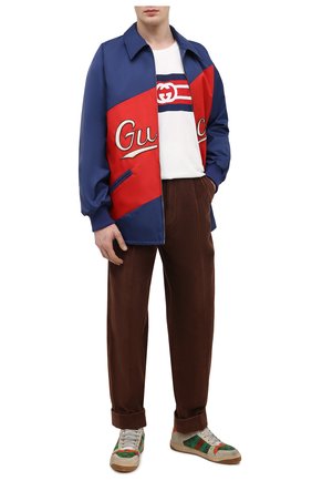 Мужская куртка GUCCI синего цвета по цене 128800 руб., арт. 644018/ZAF9E | Фото 2 Мужская куртка GUCCI синего цвета, арт. 644018/ZAF9E | Фото 2