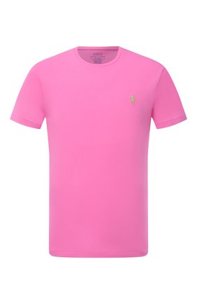 Мужская хлопковая футболка POLO RALPH LAUREN розового цвета по цене 5990 руб., арт. 710671438 | Фото 1 Мужская хлопковая футболка POLO RALPH LAUREN розового цвета, арт. 710671438 | Фото 1